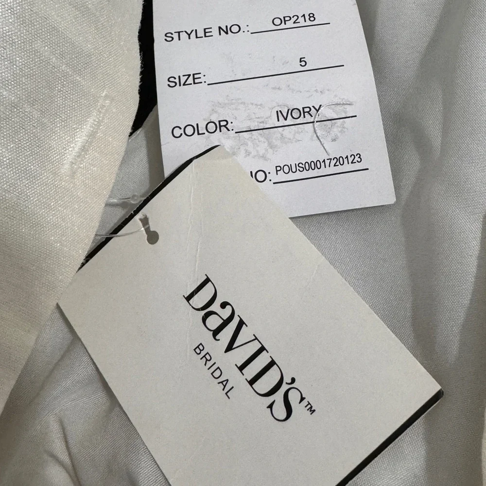 David’s Bridal size 5 ivory dress NWT - Picture 6 of 7